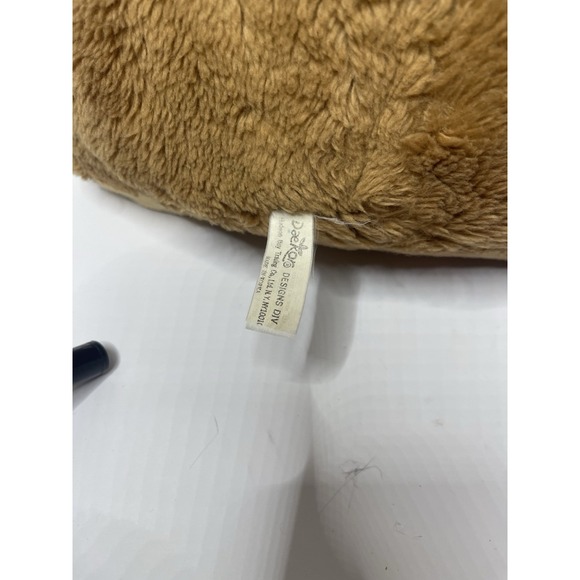 1979 Daekor Brown POT BELLY BEAR 16" Plush Vintage Big Stuffed Animal - Picture 4 of 6